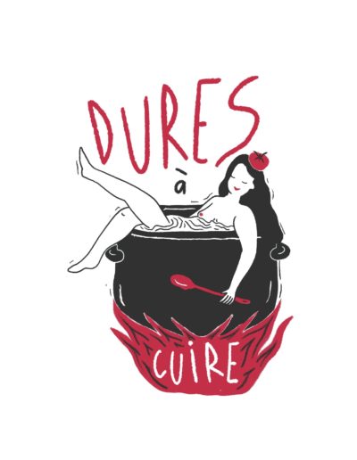 Logo pour le collectif les Dures à Cuire | Illustration numérique