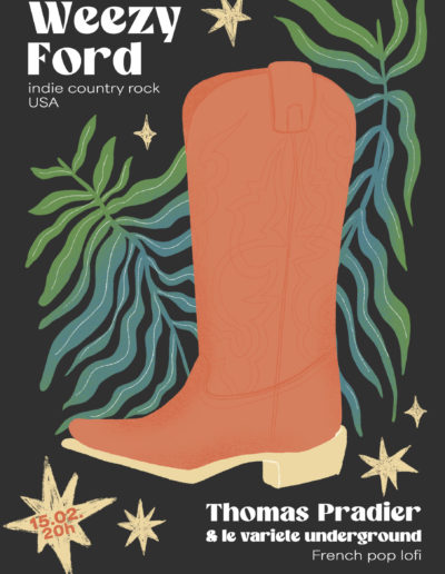 Affiche de concert à Toulouse